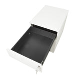 Wit verrijdbaar ladeblok met open lade en ergonomisch design. - Ladeblok Verrijdbaar (Vierkant) OFI CUBE - Office Furniture Interior