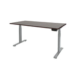 Ergonomisch elektrisch zit-sta bureau met robson eiken blad en zilverkleurig onderstel. - Elektrisch Zit-Sta Bureau OFI DYNAMO – NPR 1813 & Ergonomisch - Office Furniture Interior