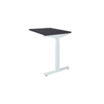 Ergonomisch verlengstuk voor bureau met wit frame en donker tafelblad 80x60 cm. - Verlengstuk voor OFI Bureaus OFI CONNECT - Modulaire Uitbreiding - Office Furniture Interior