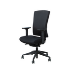 Ergonomische bureaustoel zwart met verstelbare armleuningen en comfortabele zitting. - Bureaustoel OFI PRIME – Ergonomisch NPR 1813 - Office Furniture Interior