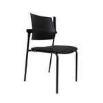 Ergonomische zwarte conferentiestoel OFI GUEST met slank frame en ventilatierugleuning. - Conferentiestoel OFI GUEST - Office Furniture Interior