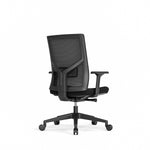Ergonomische zwarte bureaustoel OFI ONE met ademende mesh rugleuning en verstelbare armleuningen. - Bureaustoel OFI ONE – Ergonomisch NEN-EN 1336 - Office Furniture Interior