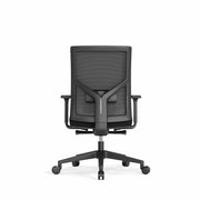 Ergonomische zwarte bureaustoel OFI ONE met ademende mesh rugleuning en verstelbare armleuningen. - Bureaustoel OFI ONE – Ergonomisch NEN-EN 1336 - Office Furniture Interior