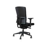 Ergonomische zwarte bureaustoel OFI PRIME met verstelbare armleuningen en chromen onderstel. - Bureaustoel OFI PRIME – Ergonomisch NPR 1813 - Office Furniture Interior