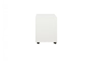 Ergonomisch wit verrijdbaar ladeblok met vierkante vorm en zwenkwielen. - Ladeblok Verrijdbaar (Vierkant) OFI CUBE - Office Furniture Interior