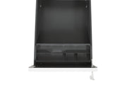 Ergonomisch zwart ladeblok met opbergruimte en wieltjes voor mobiel gebruik. - Ladeblok Verrijdbaar (Rond) OFI ORB - Office Furniture Interior