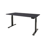 Ergonomisch elektrisch zit-sta bureau met zwart blad en zwart frame, modern design. - Elektrisch Zit-Sta Bureau OFI DYNAMO – NPR 1813 & Ergonomisch - Office Furniture Interior