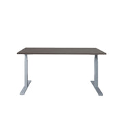 Ergonomisch elektrisch zit-sta bureau met zwart tafelblad en wit metalen frame. - Elektrisch Zit-Sta Bureau OFI DYNAMO – NPR 1813 & Ergonomisch - Office Furniture Interior