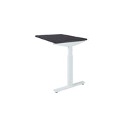 Ergonomisch verlengstuk voor bureau met wit frame en donker tafelblad 80x60 cm. - Verlengstuk voor OFI Bureaus OFI CONNECT - Modulaire Uitbreiding - Office Furniture Interior