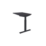 Zwart ergonomisch verlengstuk bureau met verstelbaar onderstel en modern design. - Verlengstuk voor OFI Bureaus OFI CONNECT - Modulaire Uitbreiding - Office Furniture Interior