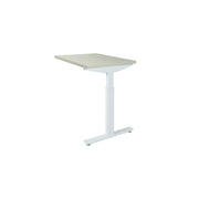 Ergonomisch wit verlengstuk bureau met verstelbaar frame en lichtgrijs tafelblad. - Verlengstuk voor OFI Bureaus OFI CONNECT - Modulaire Uitbreiding - Office Furniture Interior