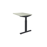 Ergonomisch verstelbaar bureau met zwart metalen frame en lichtgrijs tafelblad, 80x60 cm. - Verlengstuk voor OFI Bureaus OFI CONNECT - Modulaire Uitbreiding - Office Furniture Interior