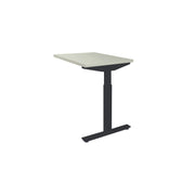 Ergonomisch verstelbaar bureau met zwart metalen frame en lichtgrijs tafelblad, 80x60 cm. - Verlengstuk voor OFI Bureaus OFI CONNECT - Modulaire Uitbreiding - Office Furniture Interior