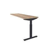 Ergonomisch verlengstuk met houten blad en zwart metalen frame voor OFI bureaus. - Verlengstuk voor OFI Bureaus OFI CONNECT - Modulaire Uitbreiding - Office Furniture Interior