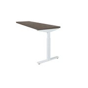 Ergonomisch verlengstuk bureau met wit frame en robson eiken blad, modern en strak ontwerp. - Verlengstuk voor OFI Bureaus OFI CONNECT - Modulaire Uitbreiding - Office Furniture Interior