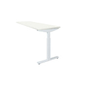 Ergonomisch wit verlengstuk voor OFI bureau met verstelbaar metalen onderstel. - Verlengstuk voor OFI Bureaus OFI CONNECT - Modulaire Uitbreiding - Office Furniture Interior