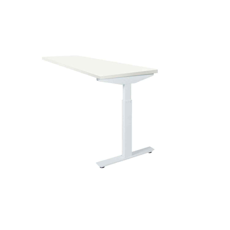 Ergonomisch wit verlengstuk voor OFI bureau met verstelbaar metalen onderstel. - Verlengstuk voor OFI Bureaus OFI CONNECT - Modulaire Uitbreiding - Office Furniture Interior